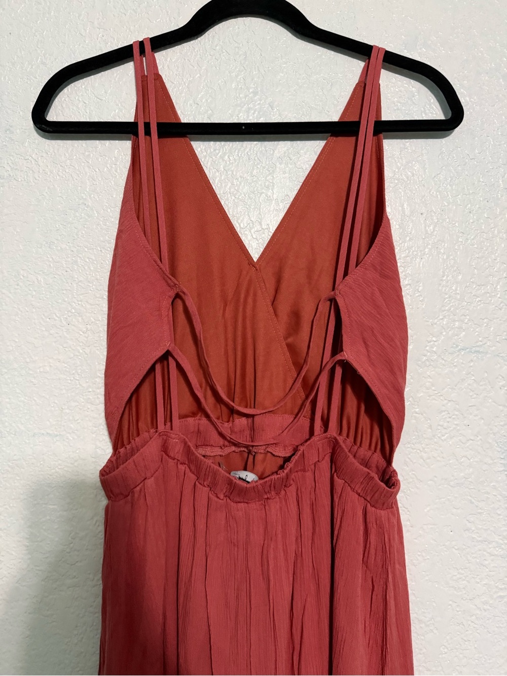 Lulus Rust Strappy Open Back Maxi Dress Size M NWT - Picture 6 of 7